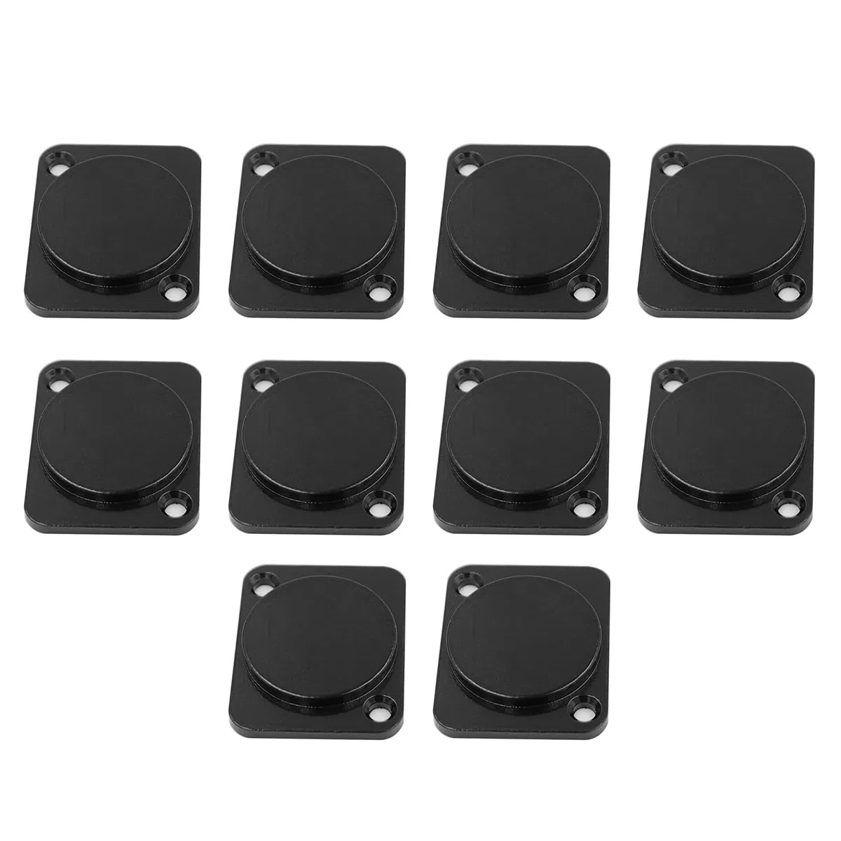10 Pcs Staubkappe Schallantrieb Staubabdeckung Jumper Board D Typ Blanking Metall Bragstoffgefüllte Bergplatte Aufnahmebereich Studio Rack Mount Blindplatte