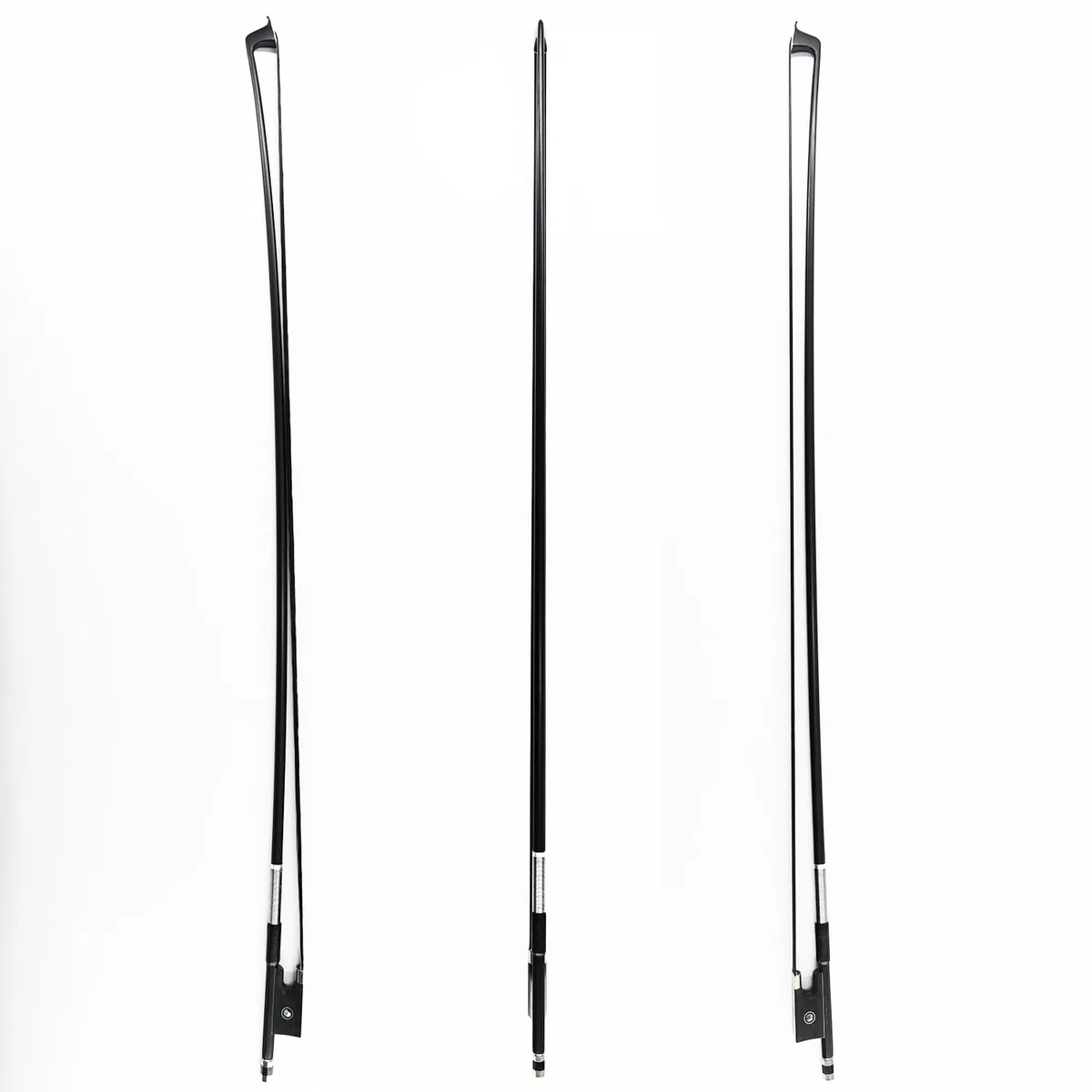 Geigenbogen Violine Geigen bogen Kohlefaser Carbon Bow Schwarzes Rosshaar für lauteren Klang 4/4