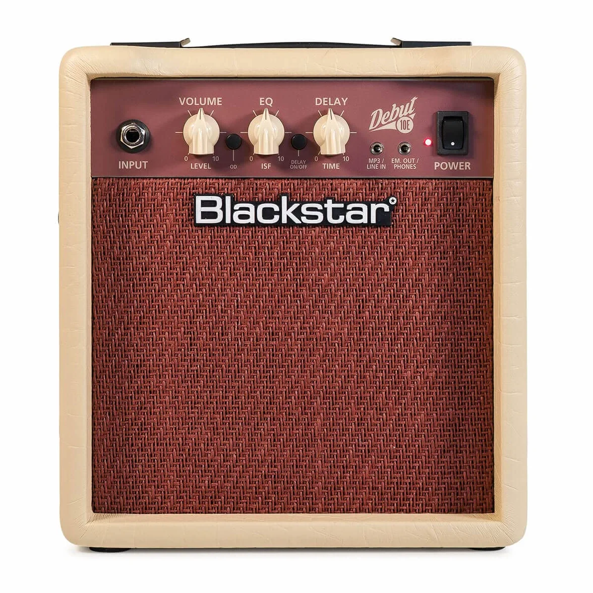 Blackstar Debut 10E Gitarrenverstärker Combo, 10 Watt Übungsverstärker für E-Gitarre mit Delay Effekt, ISF Klangregelung, Kopfhörerausgang & MP3/Line-In, Analog Guitar Amp