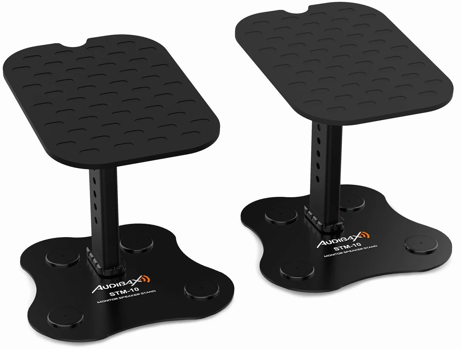 Audibax NEO STM-10 Soportes Monitores/Altavoces Estudio para Mesa Regulables (Pareja)