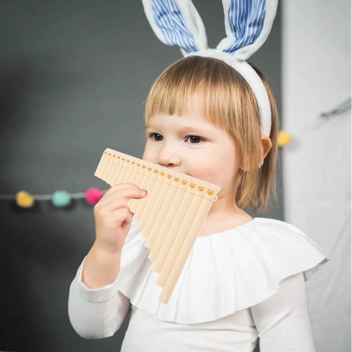 Yardwe Tragbare 18-Rohr PanflöTe C-Ton Professionelle PanflöTe FüR AnfäNger Mit Aufbewahrungstasche Leichtes Musikinstrument FüR Schule Und Ausbildung