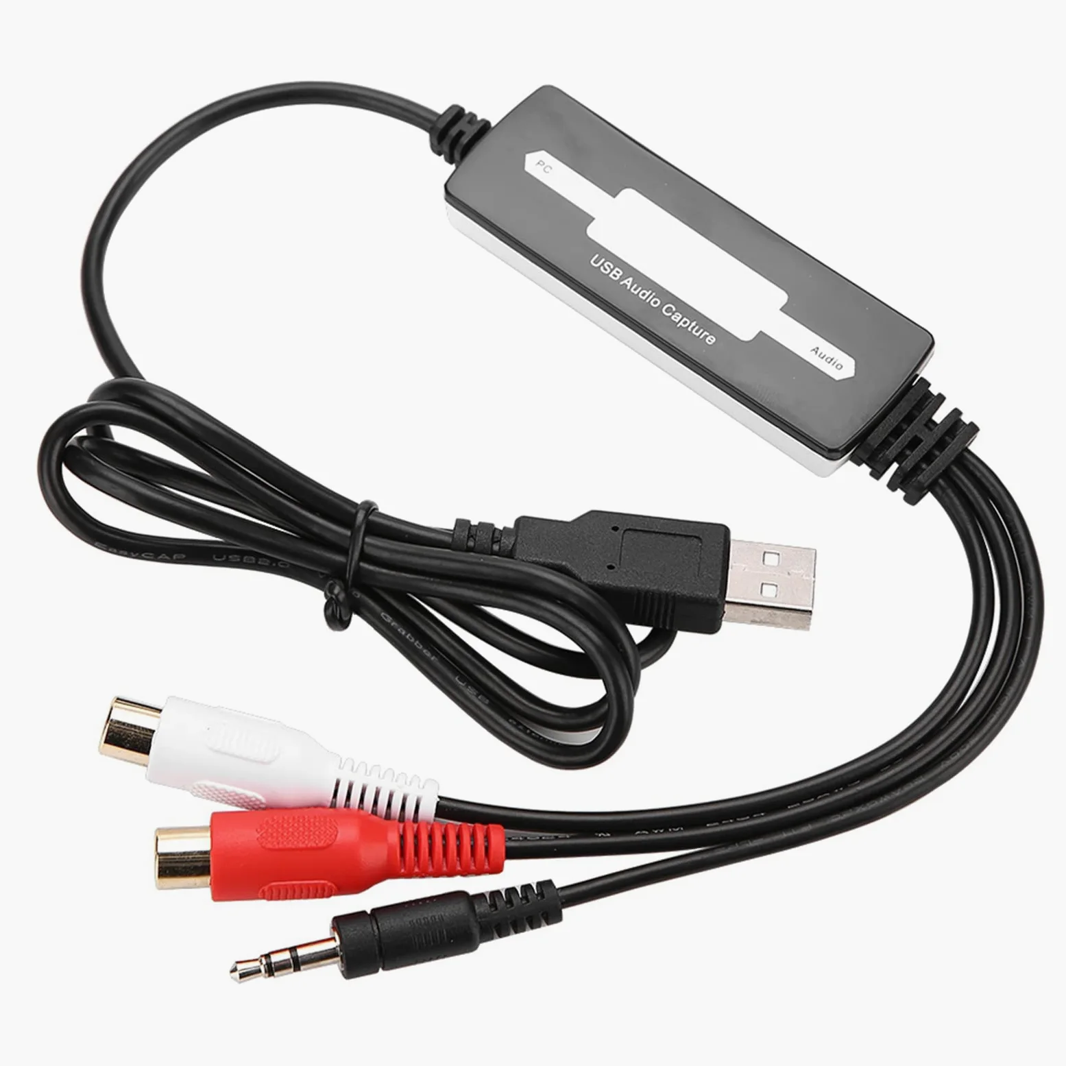 Cryfokt USB-Adapter-Aufnahmegerät Zum Digitalisieren von Musik für Musikbegeisterte