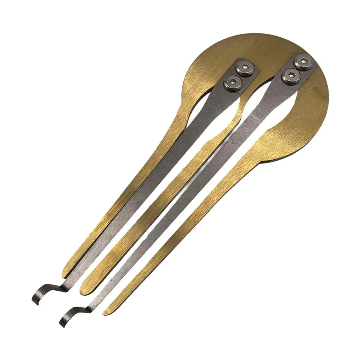 Amagogo Russische Maultrommel, Jägerharf, Tragbare Maultrommel, Kreatives, Tragbares und zu Spielendes Ethnisches Volksmusikinstrument für Anfänger, Erwachsene, Gold