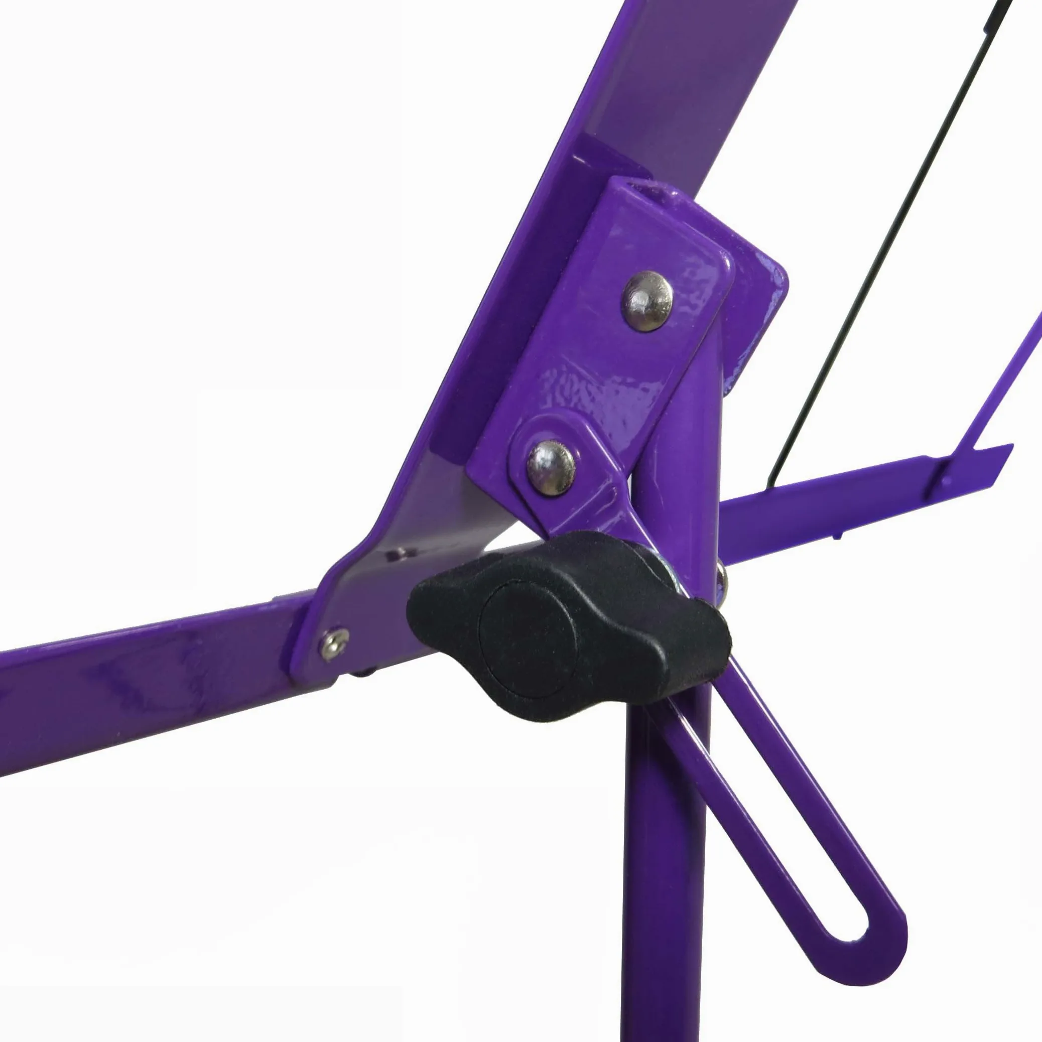 keepdrum MUS2 FL Flieder Notenständer Lila + Tasche + 4 Stück Clip Notenklammer