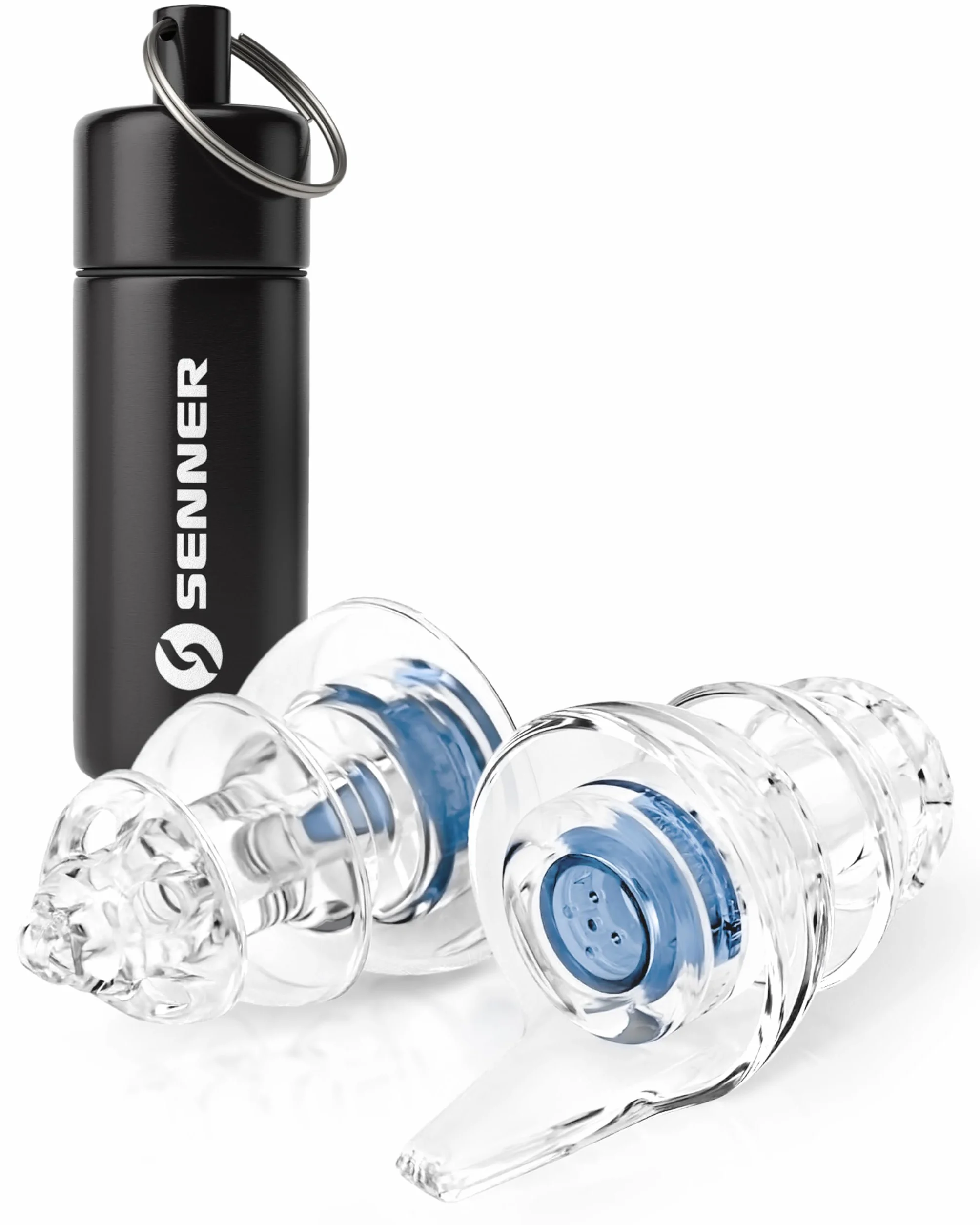 Senner MusicPro Soft Ohrstöpsel – Gehörschutz für Konzert, Festival & Musik – In Ear, transparent, lärmschützend