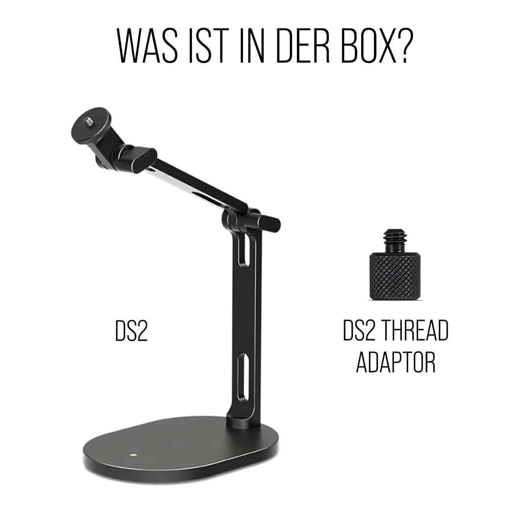 RØDE DS2 Desktop-Studioarm für Mikrofone, Kameras, Smartphones, Lichter und andere Zubehörteile (bis zu 900 g)