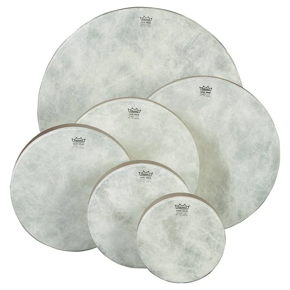 Remo World Percussion - Frame Drum Pretuned - 10" x 2" - Acousticon Kessel, Fiberskyn 3 Fell, Walnut Finish - HD-8510-00