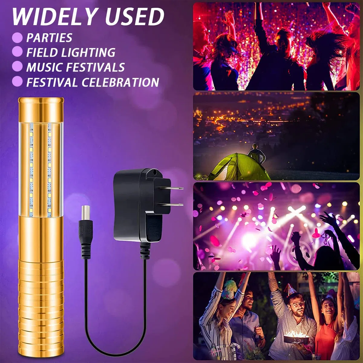 Strobe LED Lichtstab Leuchtstäbe für Wiederaufladbare Champagnerflasche für Karaoke, Bar, Club, Geburtstag, Hochzeit, Party