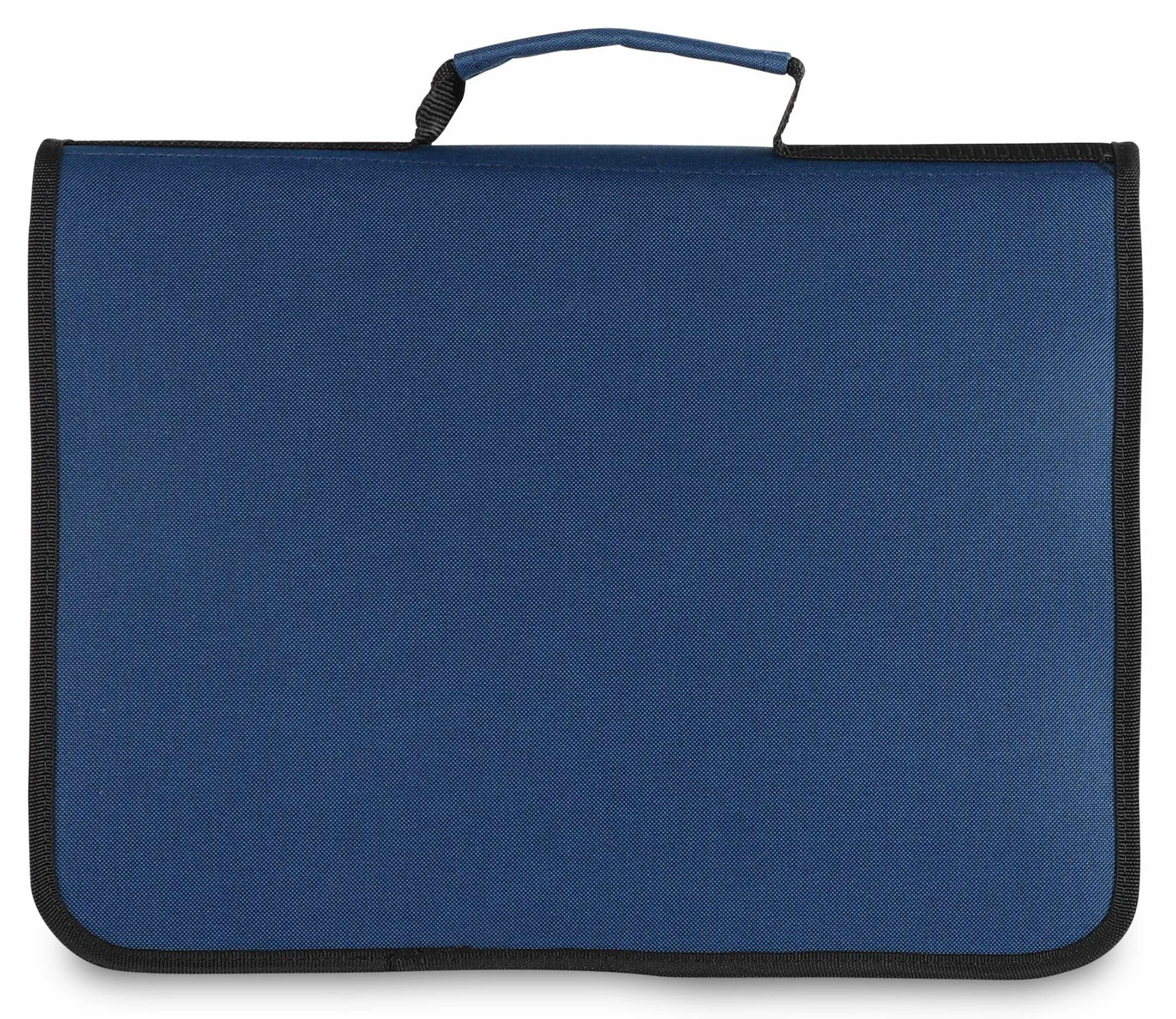 Classic Cantabile Notentasche - Tasche für Musikunterricht und Musikalische Früherziehung - Für Noten im DIN- und US-Format - Schultergurt - Innenfächer für Utensilien - Musik-Design - blau