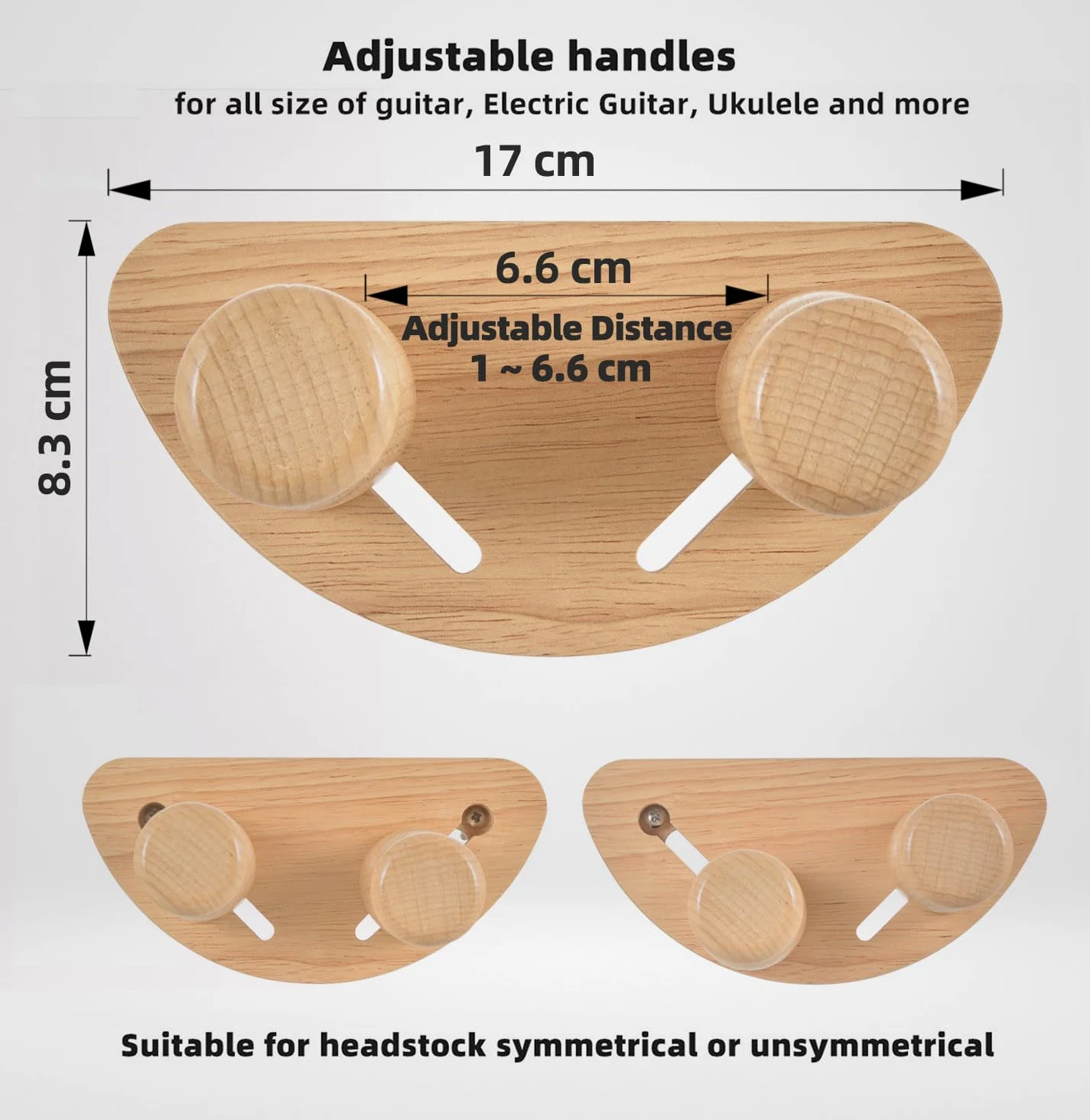 Gitarre Wandhaken, Gitarre Bügelhaken, Holz Gitarrenbügel, Gitarrenhalter Wandhalterung Holzaufhänger Für Akustikgitarre Klassische Gitarre E-Gitarre Bass Banjo Ukulele