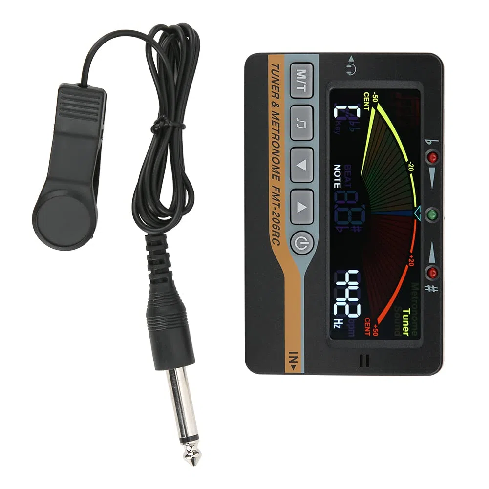Joyzan Metronom-Tuner Digitaler Blasinstrument-Tuner 3 In 1 mit Pickup Clip | Metronom Stimmgerät Gitarre Tuner Tongenerator Musikinstrumenten Zubehör für Chromatisches Saxophon Flöte Klarinette Windholz