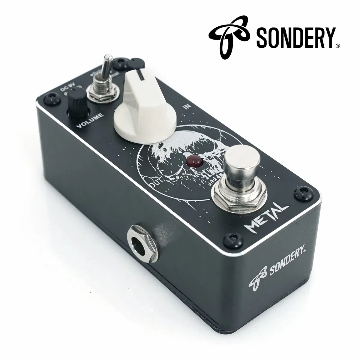 Sondery Metal Distortion Pedal für E-Gitarre, 3 Modi von Solo Turbo und Normal, Mini Effektpedal True Bypass, Art Design Series