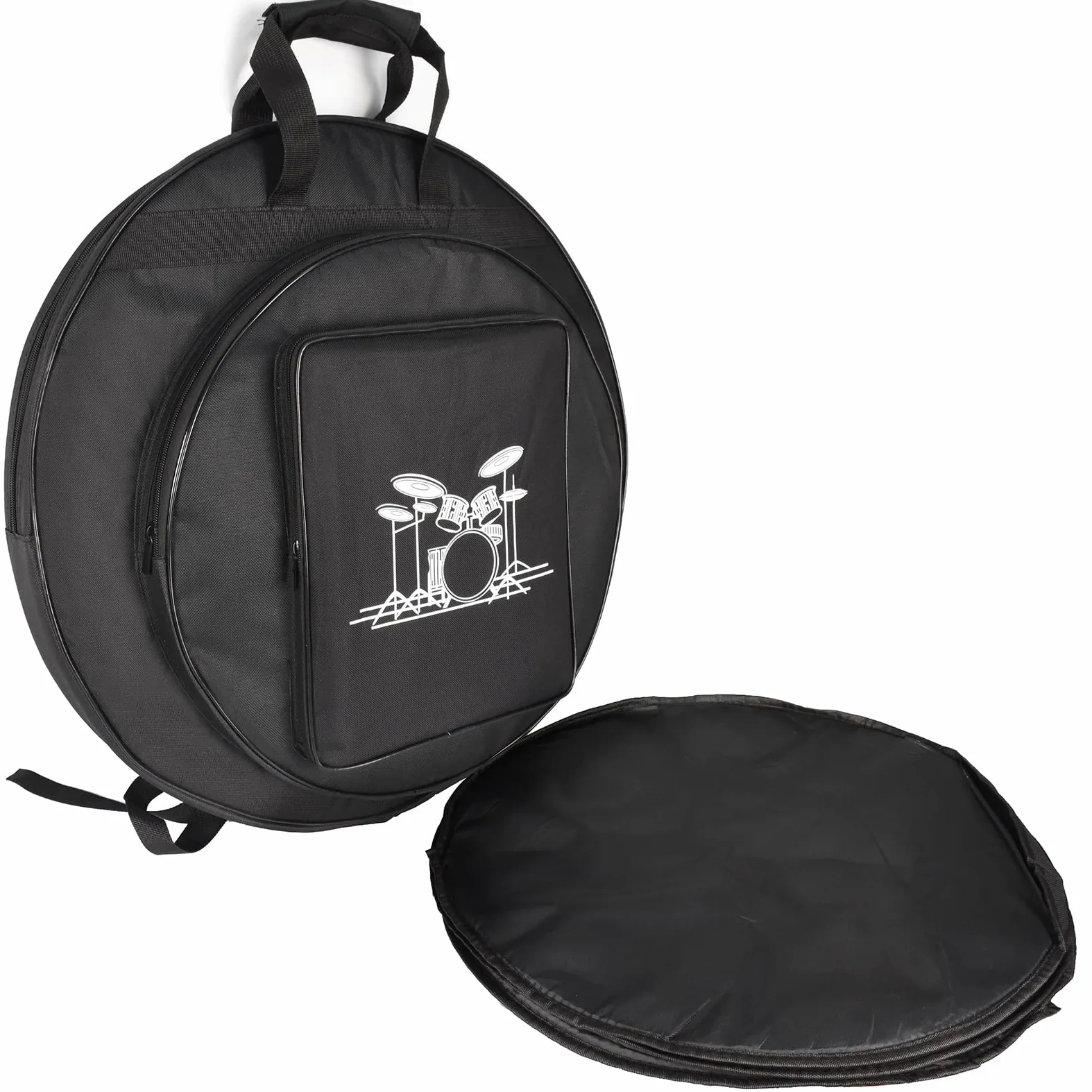 Tosnail 22“ Cymbal Gig Bag mit Tragegriff, strapazierfähigen Schultergurten und Doppeltaschen, ideal zur staubgeschützten Aufbewahrung