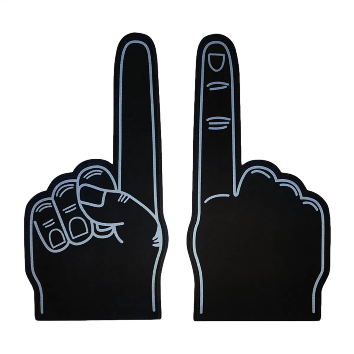 Riesige Schaumstoff-Fingerhandschuhe – 45,7 cm Einzelfinger-Cheerleading-Handschuhe, Sport-Fan, Schaumstoff-Finger | Wir sind die Nummer 1 für Heimwerker, Cheerleading-Requisiten, Fußballspiele