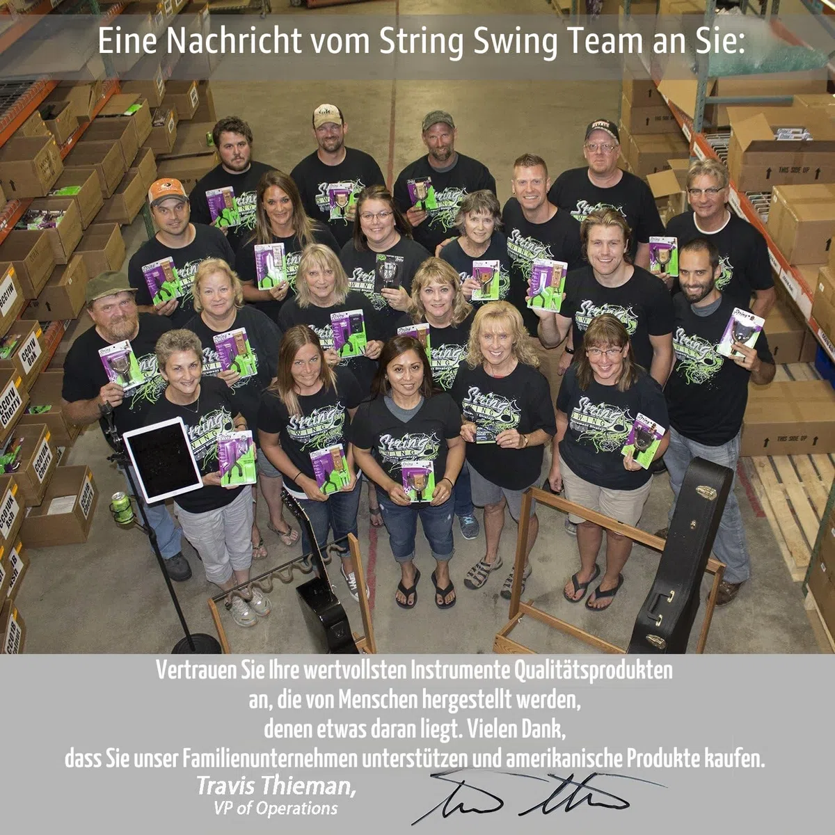 String Swing CC01V Wandhalterung für Violine, Walnuss, Schwarz