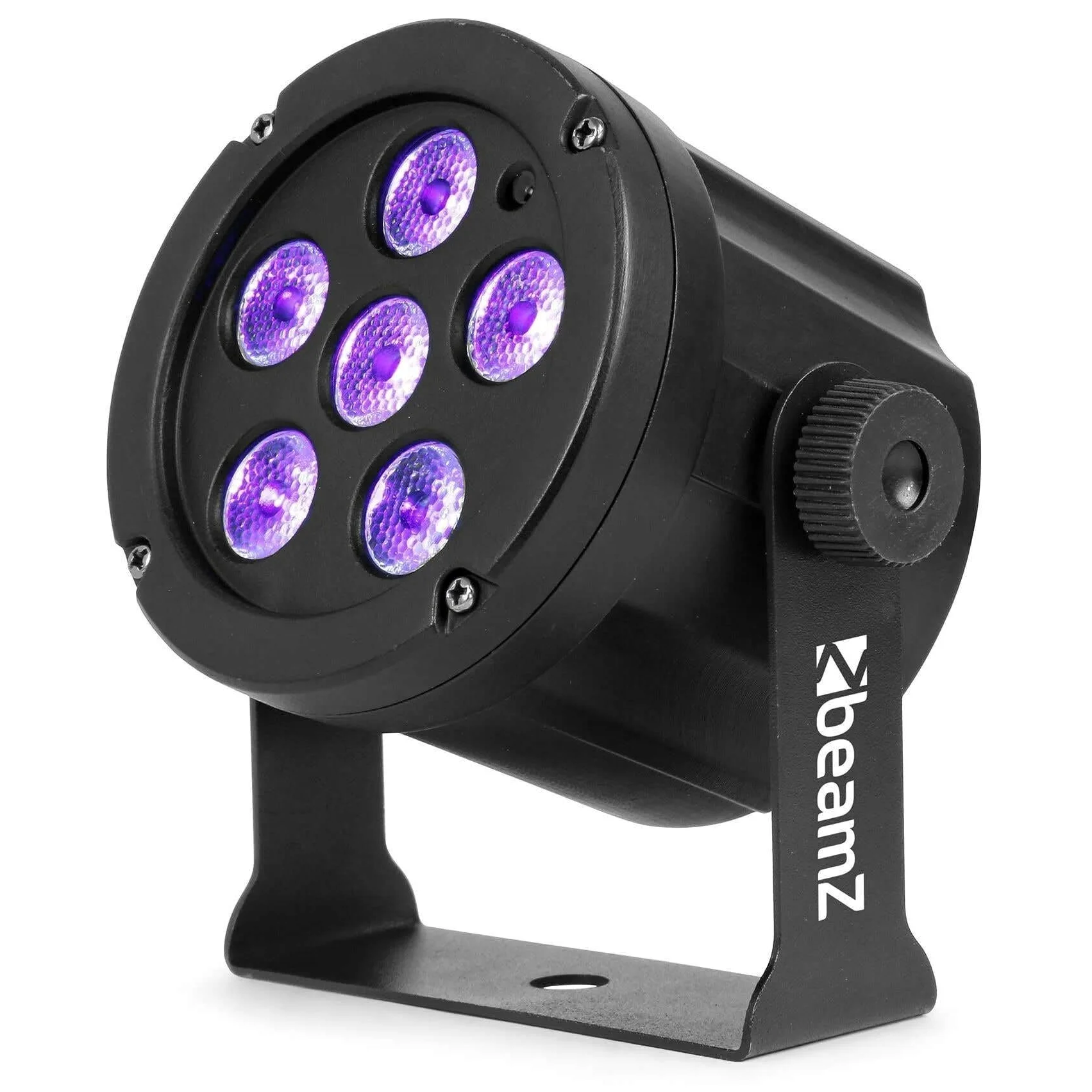 BeamZ SlimPar30 PAR Strahler, UV Light, kompakte LED Schwarzlicht Lampe Discolicht Partylicht Disco Licht Party Lichter Bühnenbeleuchtung DJ Lichteffekte UV Strahler für Partys, DJ, Halloween