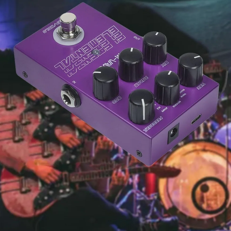 Delay and Reverb Gitarren-Bass-Effektpedal, digitales Delay-Pedal, Element-Pedal für M-vave 9 verschiedene Gitarreneffekt-Unterstützung für TAP