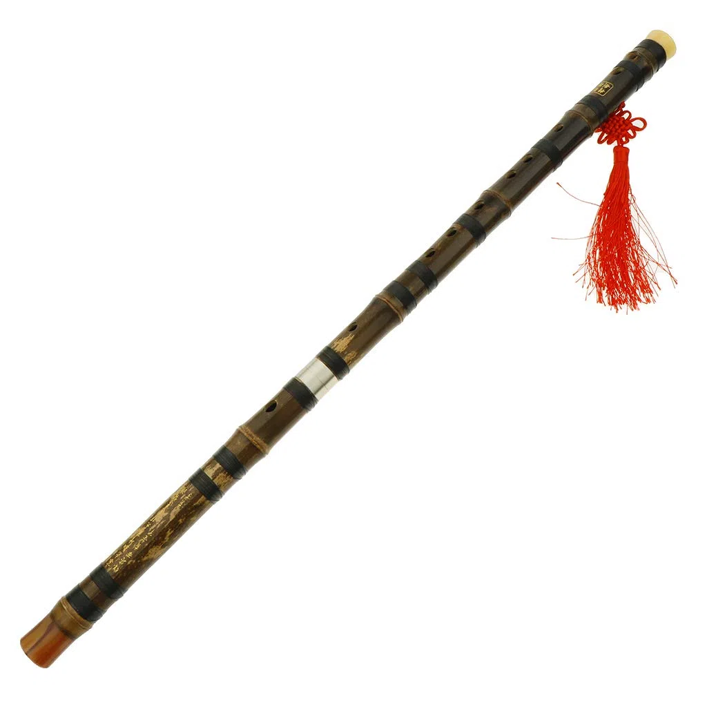 Traditionelle chinesische Flöte, handgefertigt, Bambusflöte, Dizi, D-Ton