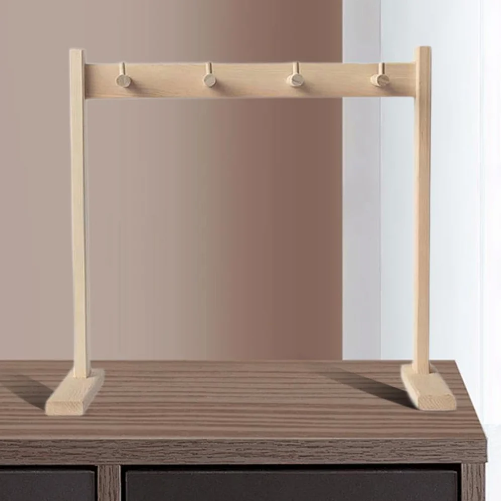MagiDeal Wind Chime Stand Gong Stand hält 4 Chimes Mehrzweckprofi -Chime -Halter -Display -Rack für Schlafzimmer Tischteezimmer