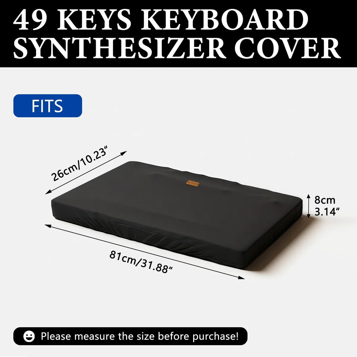 Musiin Staubschutz für Klaviertastatur mit 49 Tasten, kompatibel mit A-500PRO, NI A49, Nektar Panorama T4 49, M-Audio Oxygen 49, Premium Chinlon, kratz- und staubdicht, Soft-Touch- und passgenaues