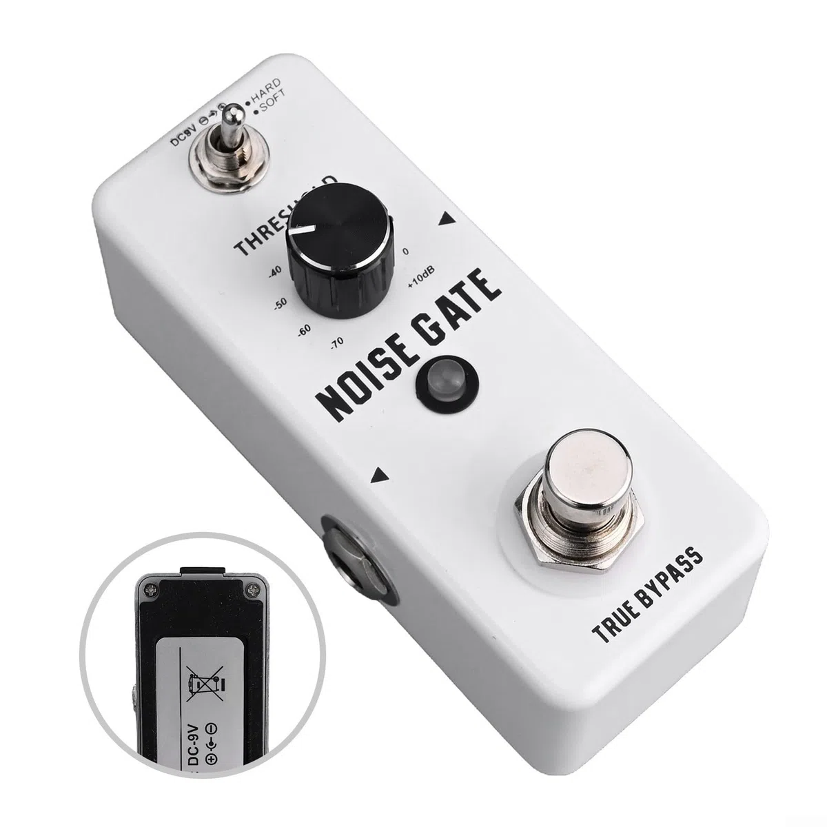 Oniissy LEF-319 Guitar Noise Gate Pedal Noise Killer für E-Gitarre mit harten weichen Modi Geräuschunterdrückungseffekte Einstellbare Rauschunterdrückung für ernsthafte Musiker