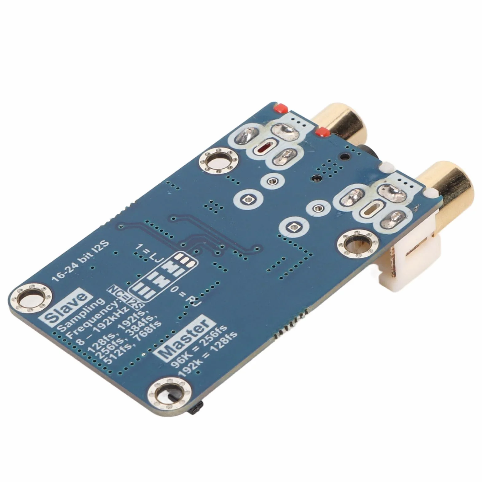 Cuifati I2S ADC-Audiokartenmodul, Verlustfreies Digitales Audio-Decoder-Modul, Master-Slave-Modus-Entwicklungsplatine, Unterstützt 24 Bit 192 K, 24 Bit 96 K Master-Modus