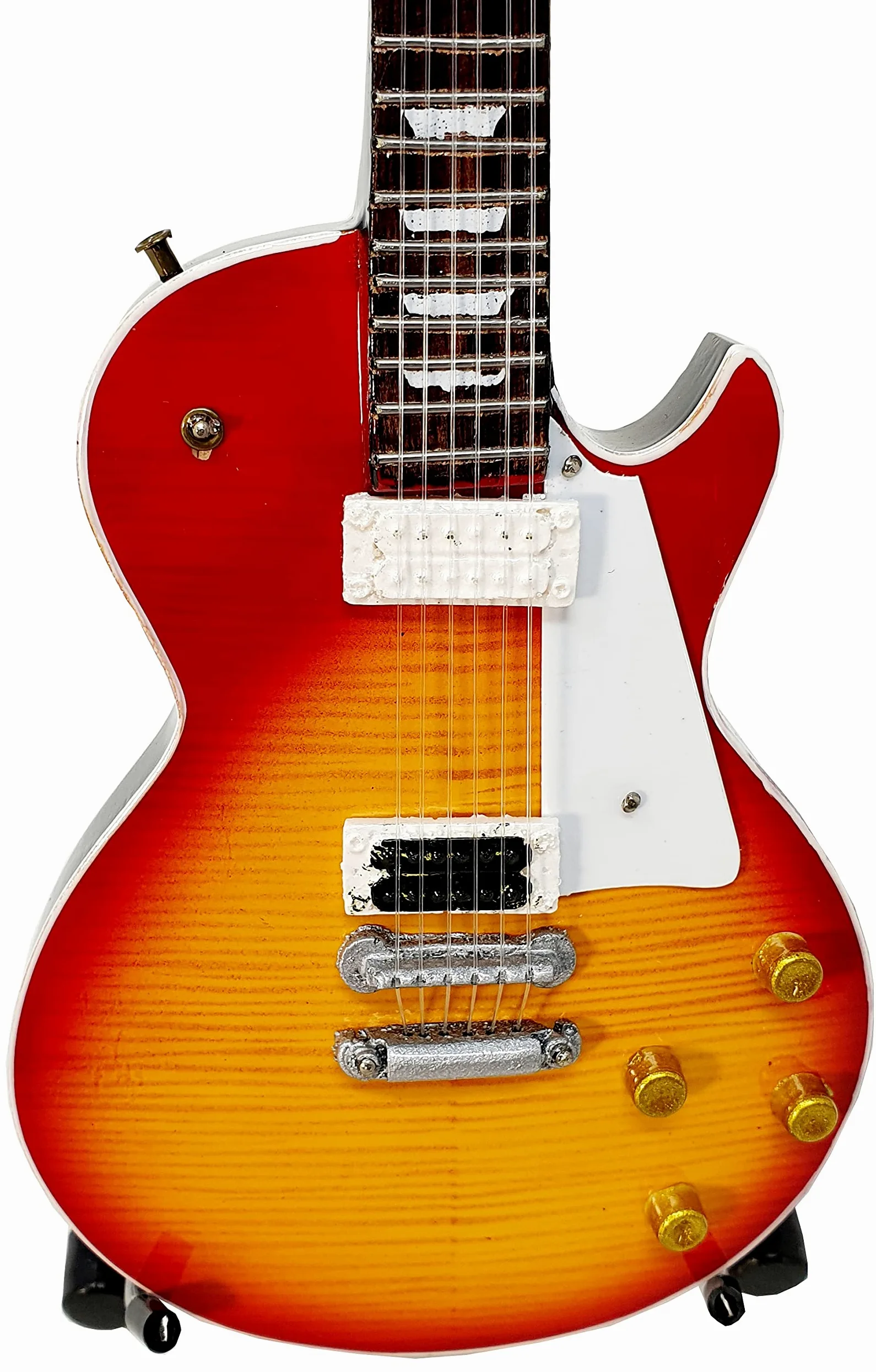 GIBSON JIMMY PAGE LED Mini E-Gitarre ZEPPELIN MGT-2035 Geschenk für Musik Maßstab 1:4 – RockMusic Spanien