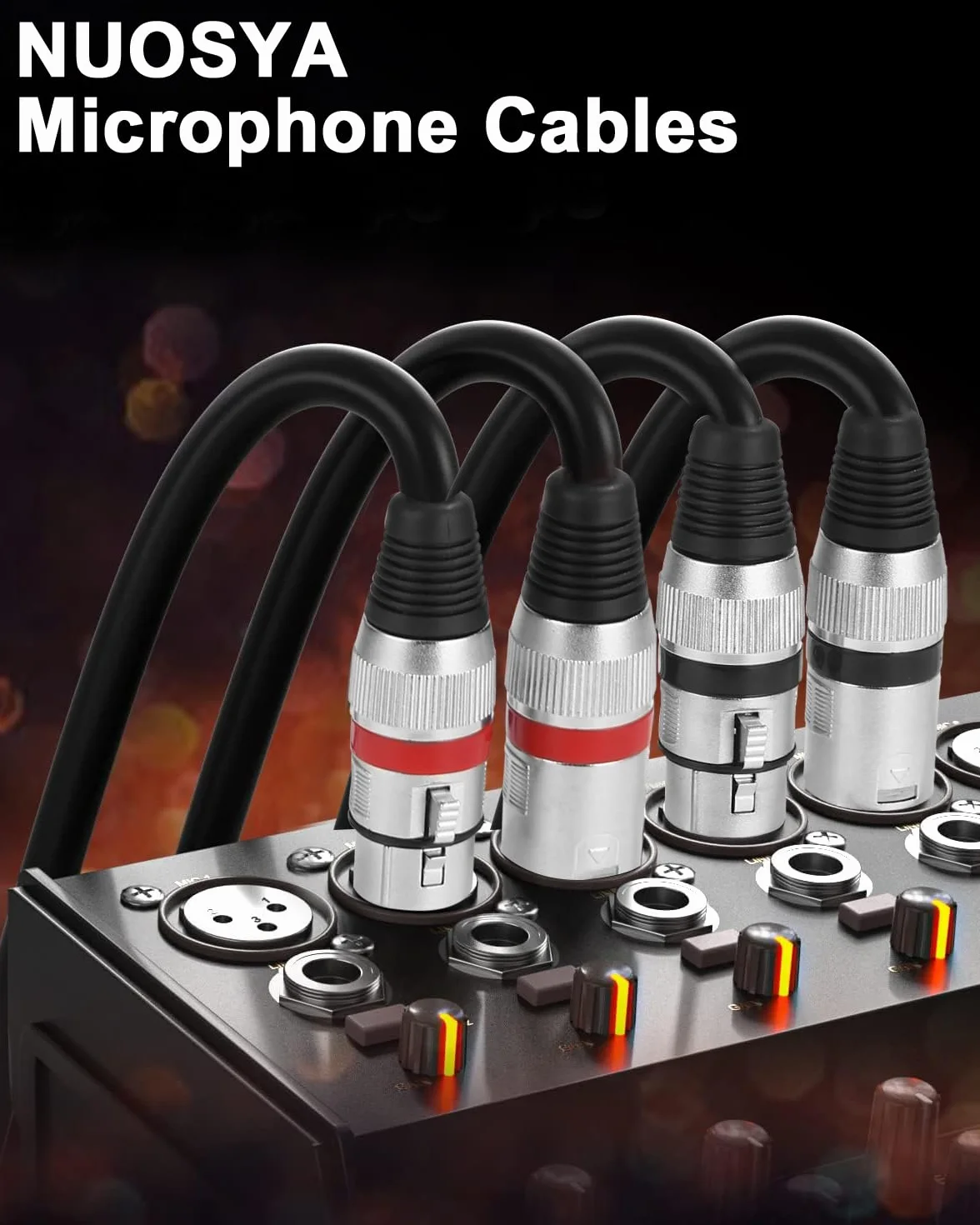 PERMUST 2 Pack XLR Kabel 10M Symmetrisches Mikrofonkabel, XLR-Stecker auf Buchse, Verlängerungskabel für Studio-Recorder, Mikrofon, Mixer, Lautsprechersystem,