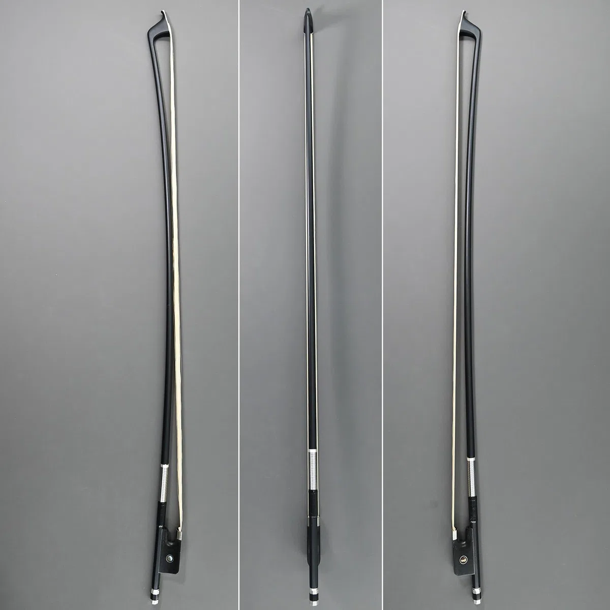 Kohlefaser Cello Bogen Cellobogen Karbonbogen Pernambuco Performance Tiefer und kraftvoller Klang schwarze Farbe Neue 1/4 Größe Art Nr. 100C