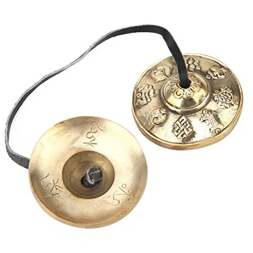 Tibetische Meditationsglocke, Buddhistische Ritualglocke handgefertigt 1 Stück for Meditation und Yoga