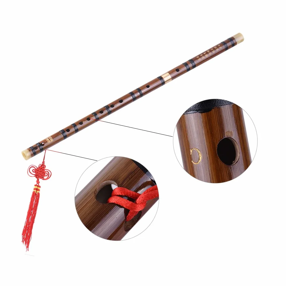 Bitter Bambusflöte Dizi Pluggable Traditionelle Chinesische Handgemachte Musik Blasinstrument C-Taste Studio Professionelle Leistungsstufe