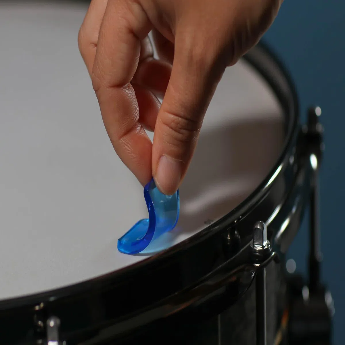 RTOM Moongel Blau 6 Stk Schlagzeug Dämpfer + keepdrum Damper Pads Schwarz
