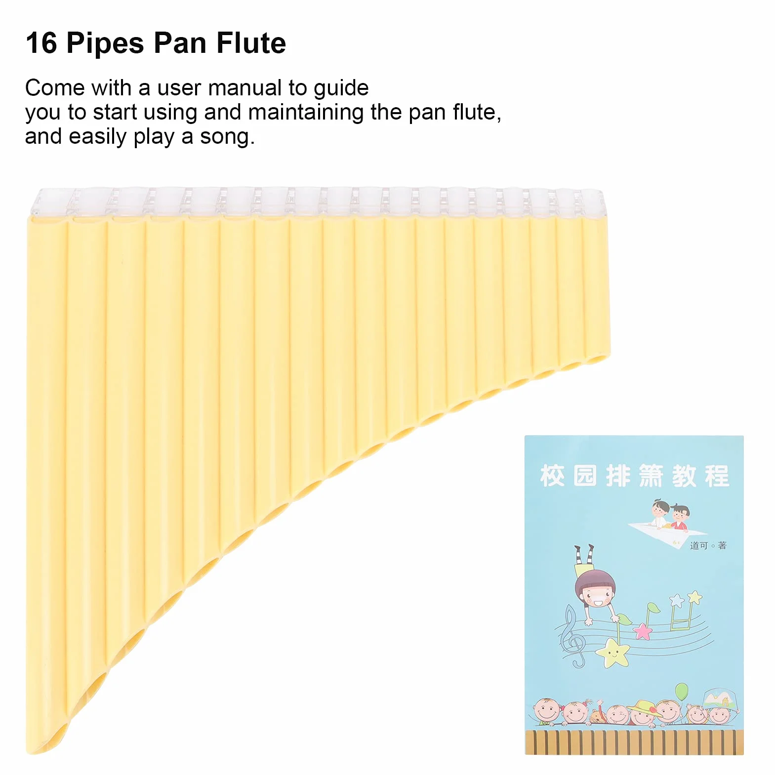 Blasinstrument, Traditionelle Panflöte Kinder Kunststoff für Anfänger für Lehrpersonal für Erwachsene(#1)