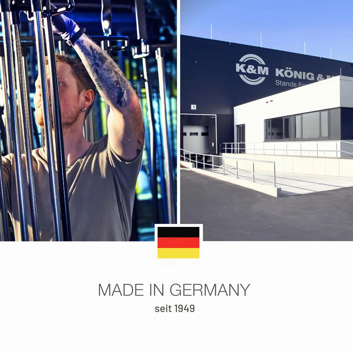 K&M 18020 Oboenständer Schwarz Kunststoff – extra leicht – Transport im Schalltrichter möglich – Zinkdruckgussfüße