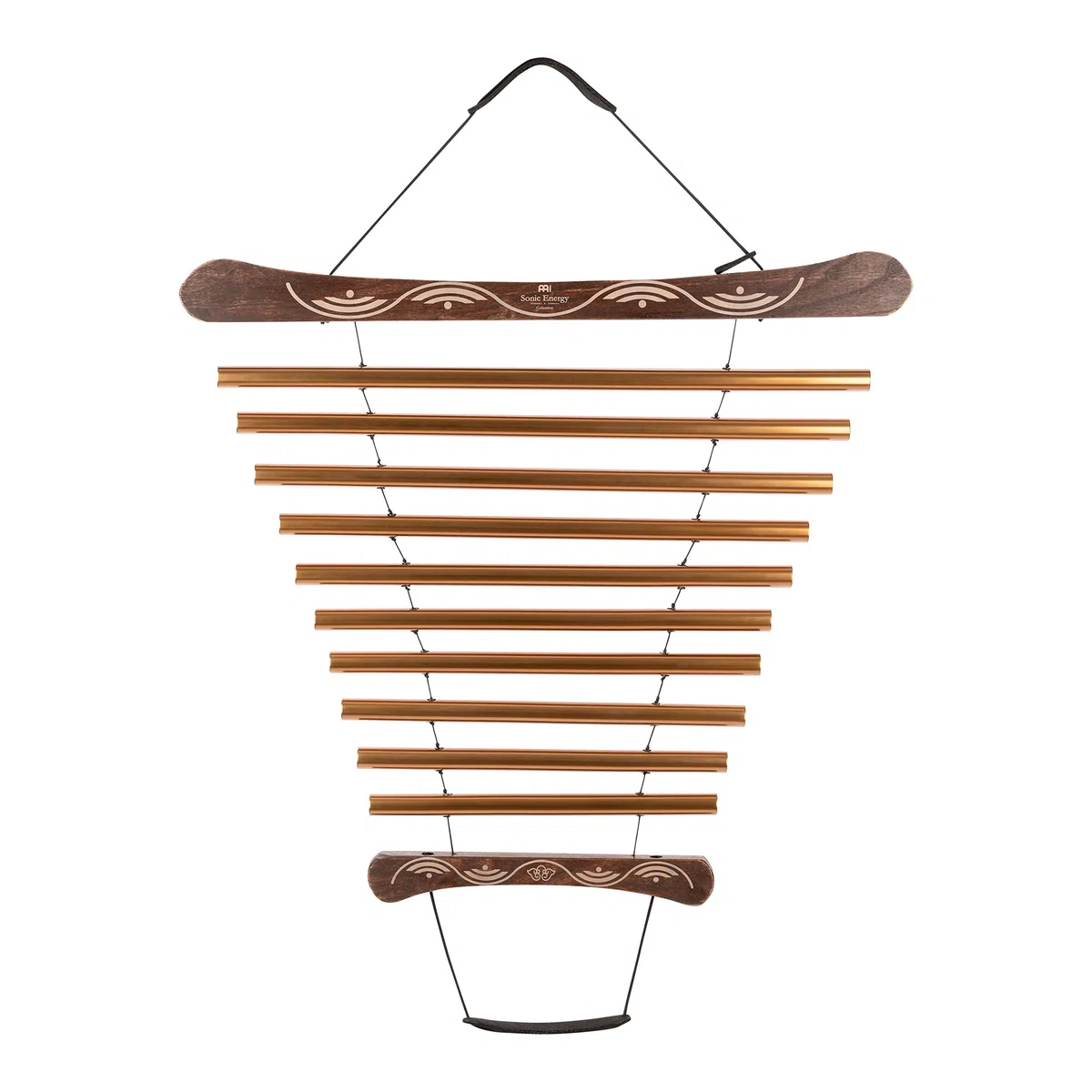 Sonic Energy Meditation Flow Chime – 10 Töne Klangspiel, G Dur, 440 Hz – Für Meditation und Therapie – Inkl. Tasche und Schlägel (MFC10GMAB)
