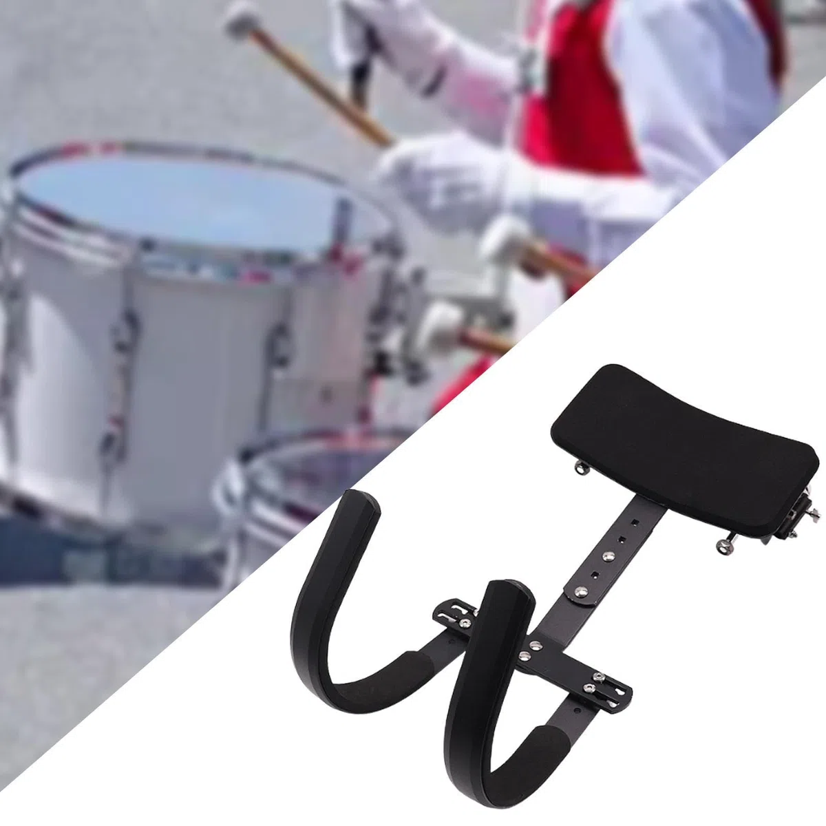 Snare Drum Carrier Drum Schultergurtkabelbaum, Aluminiumlegierung