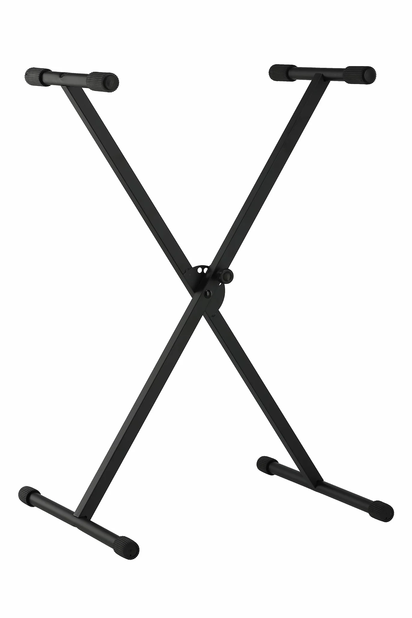 GEWA Keyboardständer - Zusammenlegbar - Stahlrohr - Höhenverstellbar 68-92 cm - Max. Belastung 18 kg - Gewicht: 2,96 kg - Farbe: Schwarz