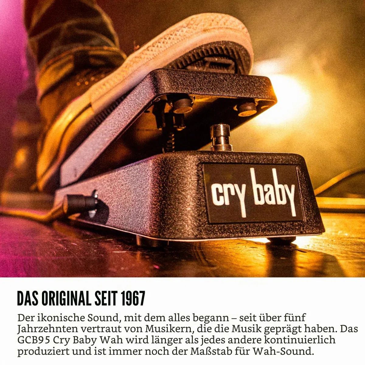 Jim GCB95 Dunlop Original Crybaby-Pedal