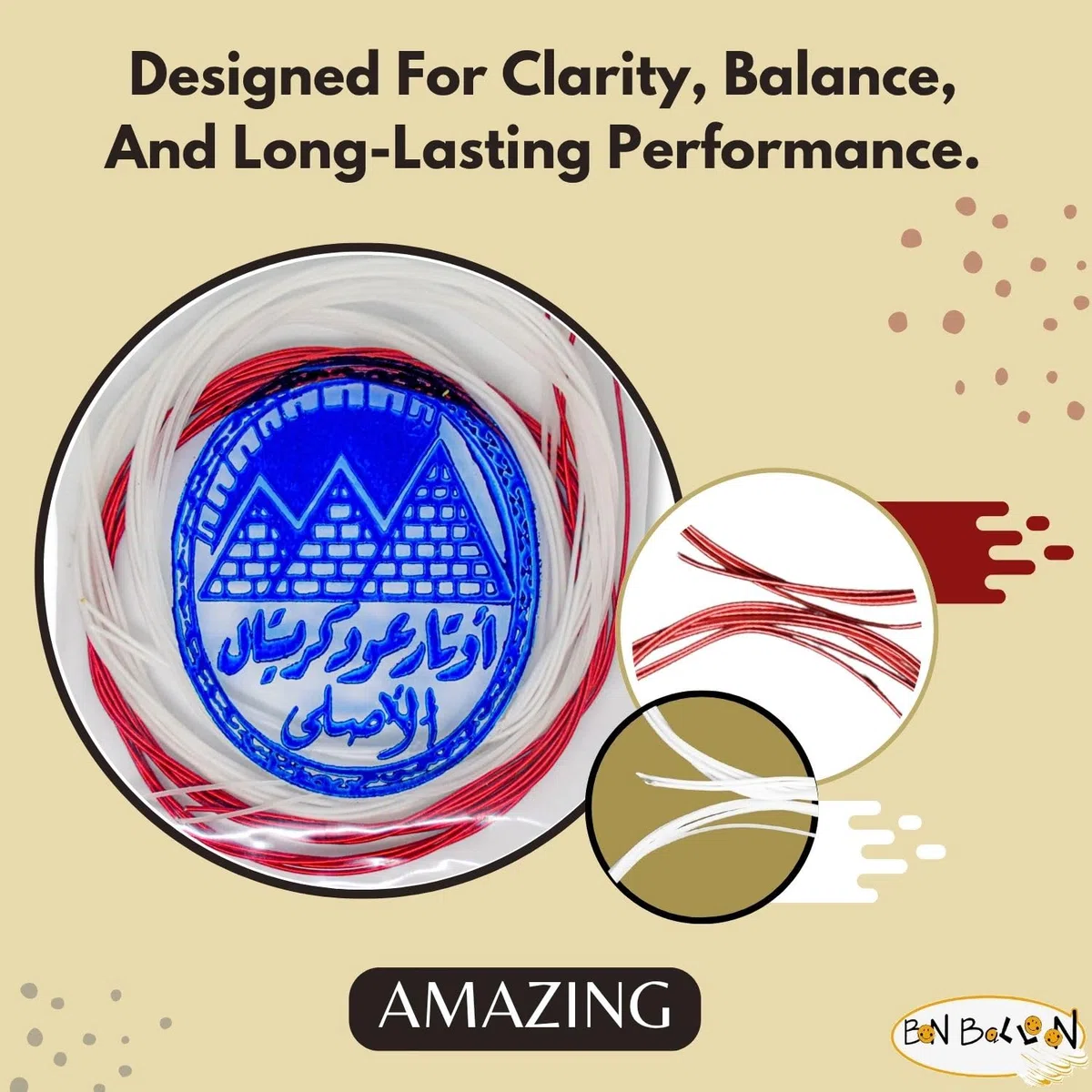 Ägyptische Professionelle 10 Oud Saiten Gitarre Kupfer überzogene Nylon Oud + 2 Stück Pyramidenprofi Standard Oud Plektrum Plektrum Ud Risha Reeshe Germany Oudh Musikinstrument Zubehör