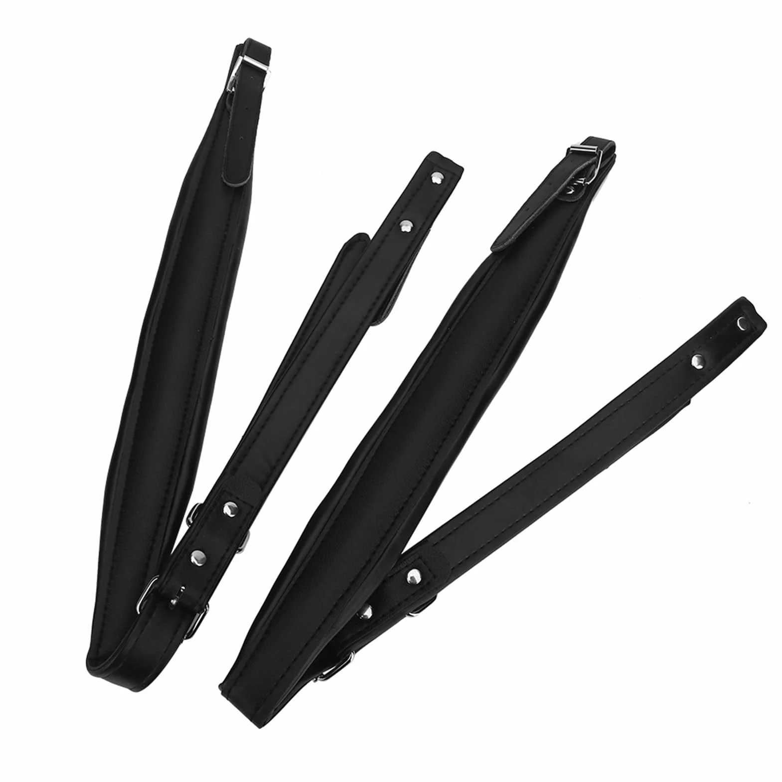 83–110 cm Verstellbare Akkordeongurte,Akkordeon Gurte,PU Akkordeon Schultergurte Gurte,Akkordeon-Schultergurte für 16–120 Bass Akkordeon Musikinstrumenten(Schwarz)
