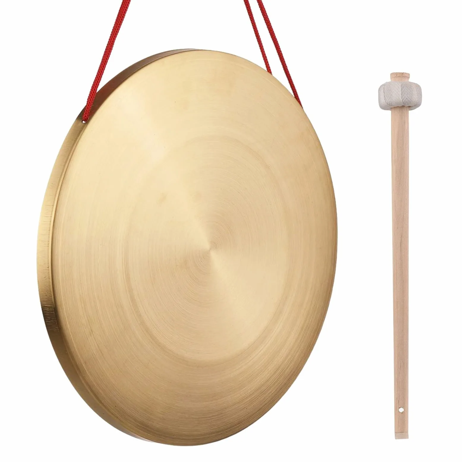 32 cm Hand Gong Cymbals Messing Kupfer Gong Chapel Opera Percussion Instrument Mit Rundspiel Hammer