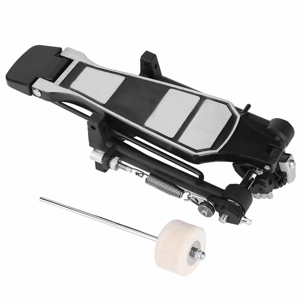 Bass Drum Kick, Black Drums Set Fußpedal Single Bass Dual Pedal Fußkick Percussion Chain Drive Drum Set Zubehör