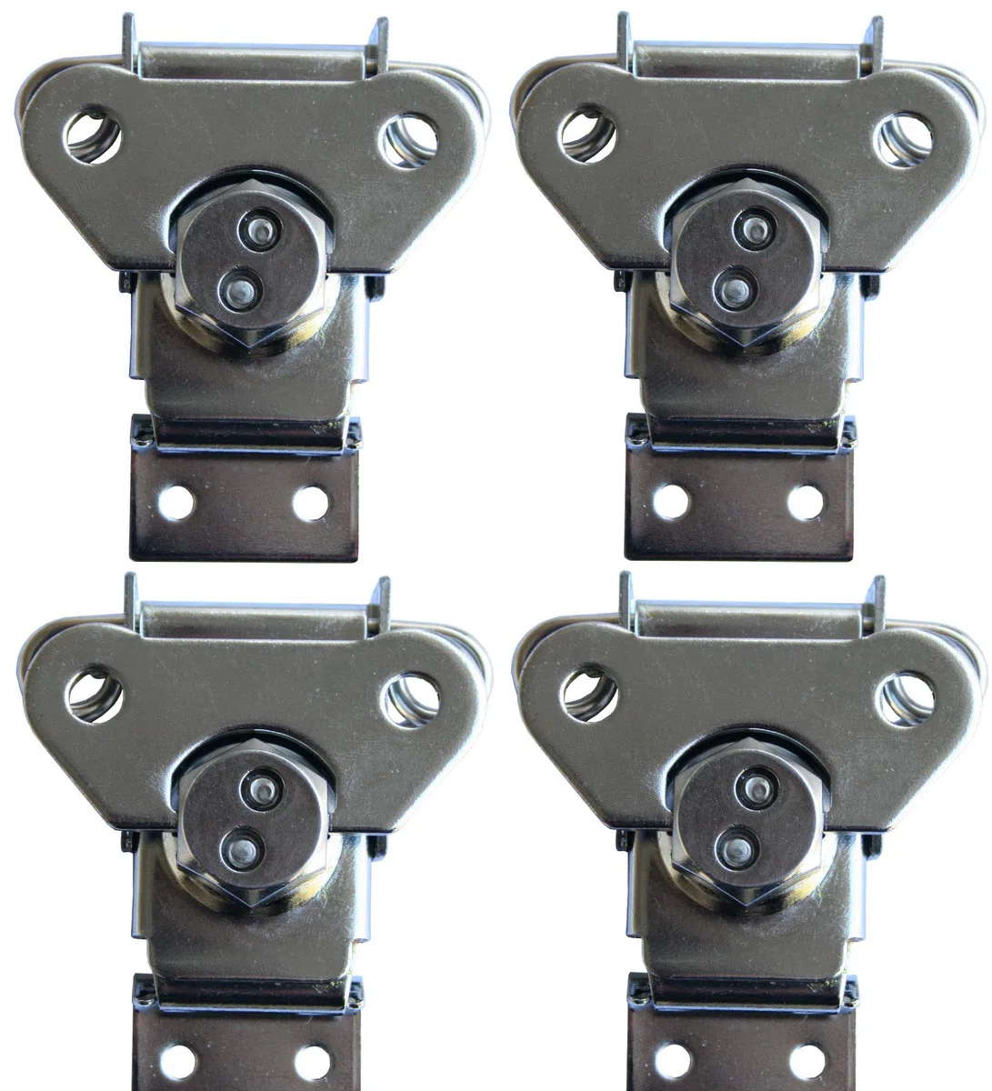 4x Butterfly Verschluss medium zum Aufsetzen ohne Schale Case Schloß Catch Lock