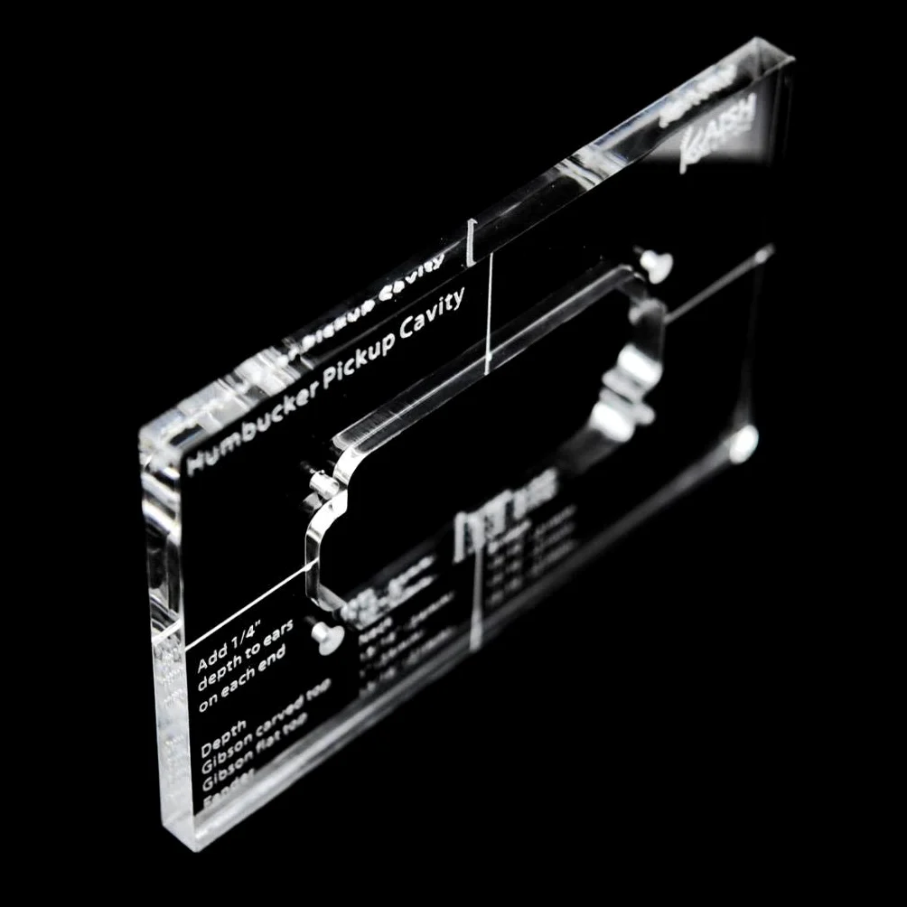 KAISH Acryl Humbucker Pickup Routing-Vorlage Pickup-Vorlagen 2 Stück komplettes Set