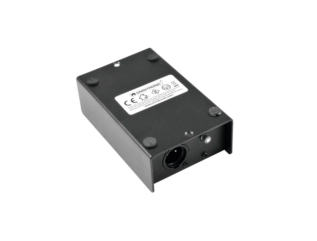 OMNITRONIC LH-053 DI-Box passiv | Passive 1-Kanal-DI-Box, Schwarz