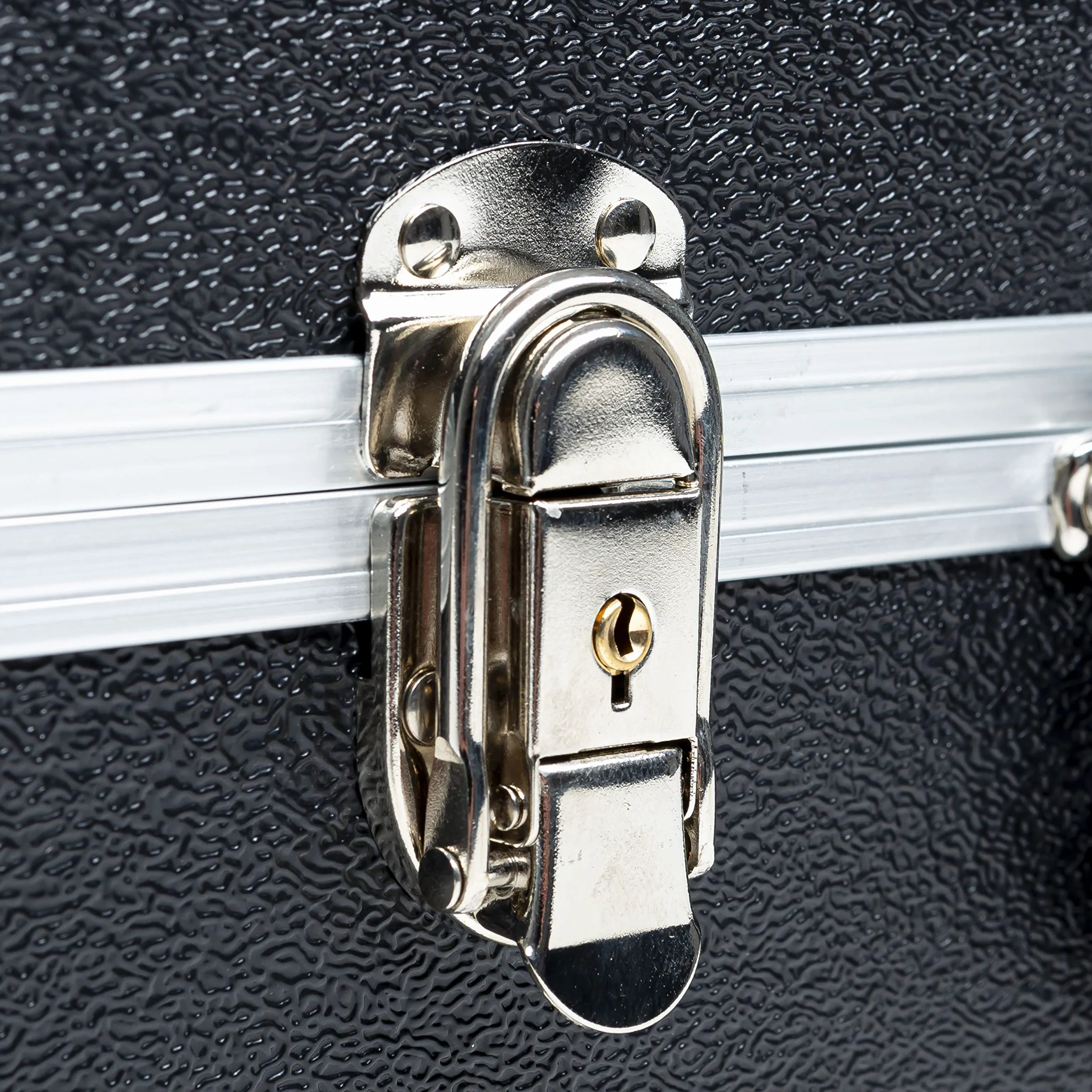 Fame Deluxe Electric Bass ABS Case, Robuster E-Bass Koffer, Plüsch-Polsterung, mit Zubehörfächern