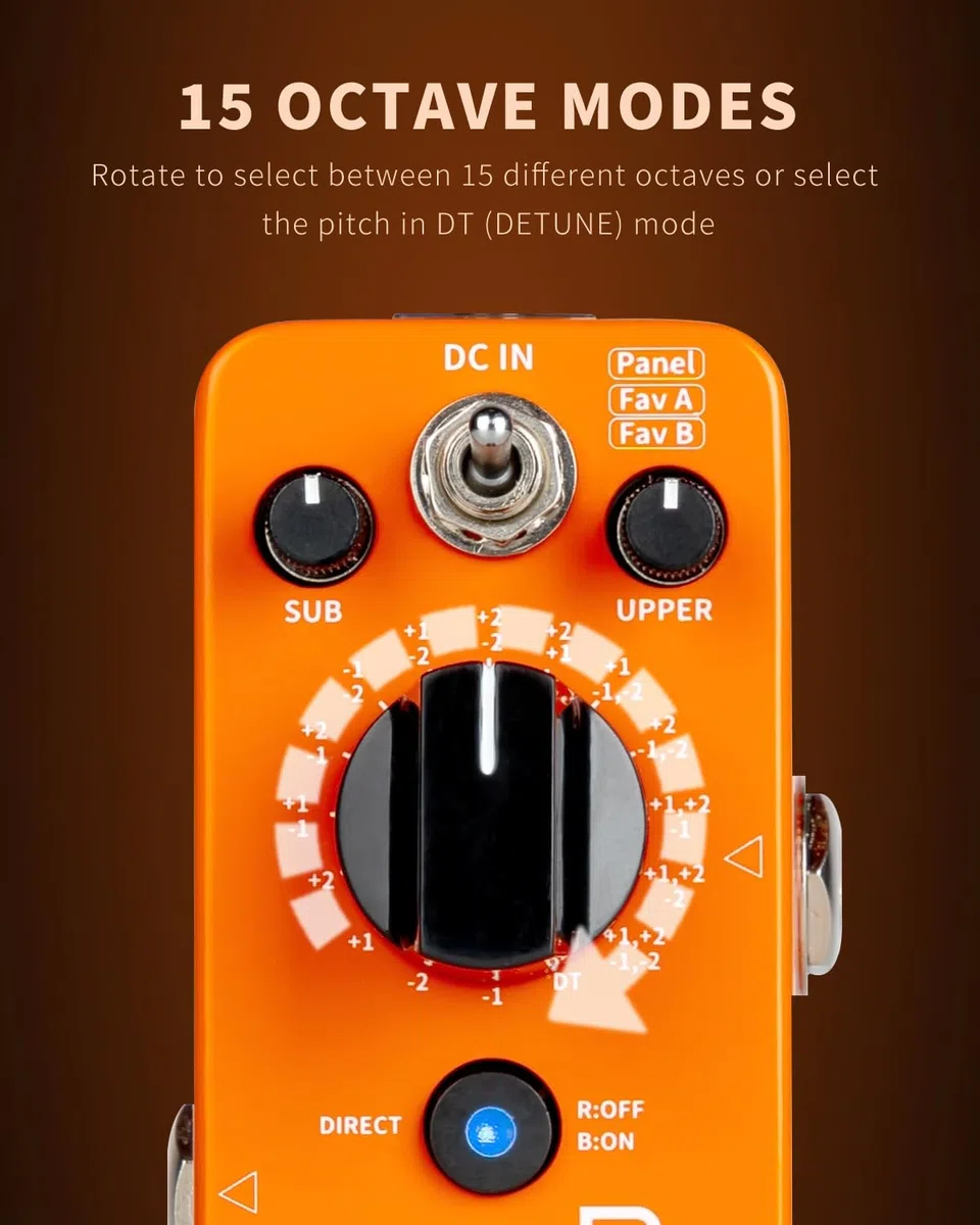 MOOER Micro Seires Overdrive, Boost, Delay, Noise Gate, Flanger (Purer Octave)