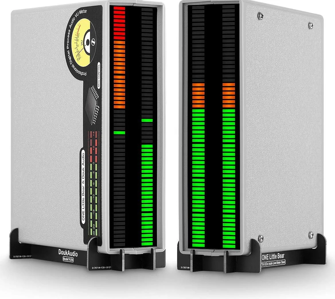 Douk Audio 56 Bit Level Meter LED Music Spectrum Display Stereo Sound Indicator (Green&Orange&Red Version)