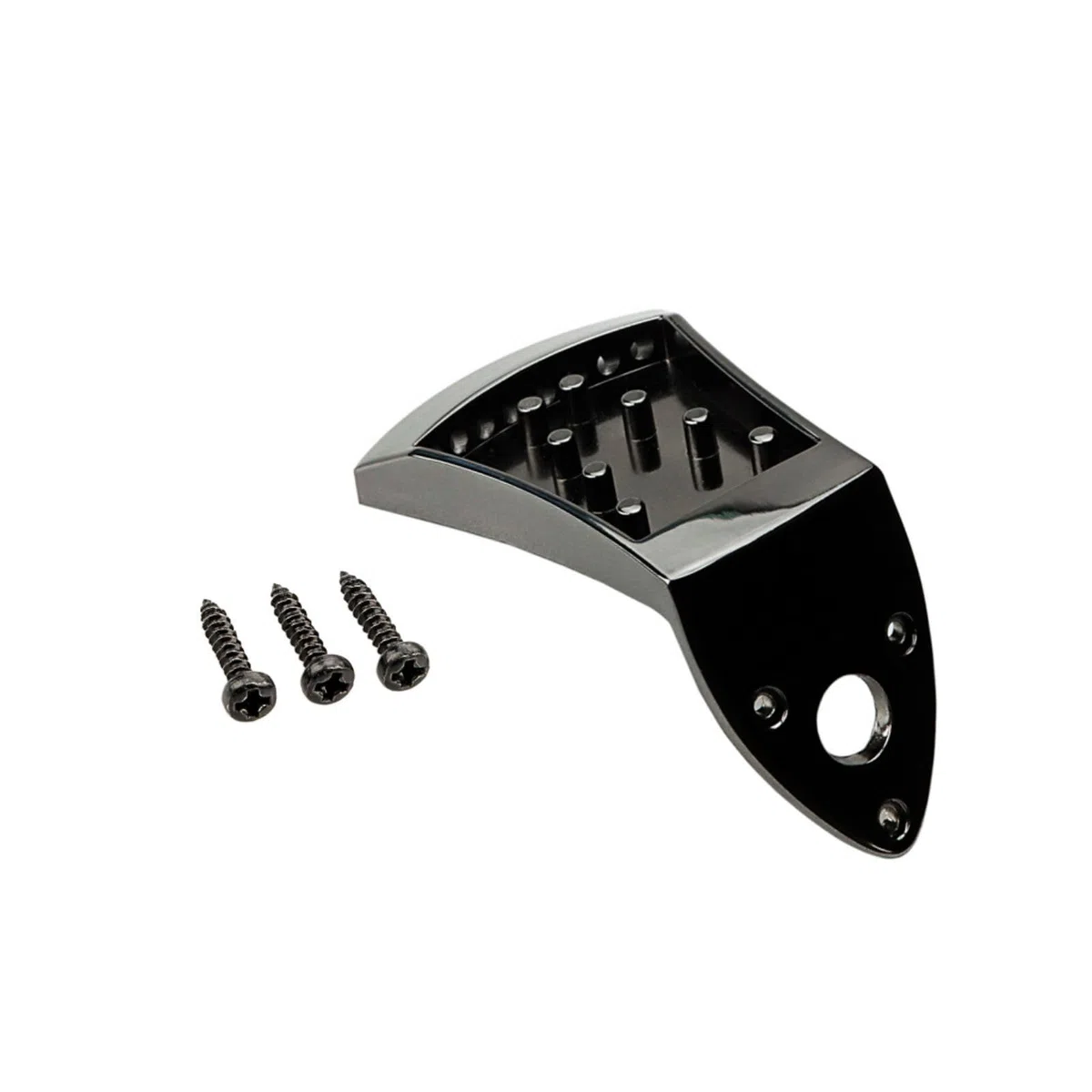 8 Saiten Mandoline Saitenhalter Metall Dreieckig Mandoline Saitenhalter mit Montagezubehör Musikinstrument-Zubehör