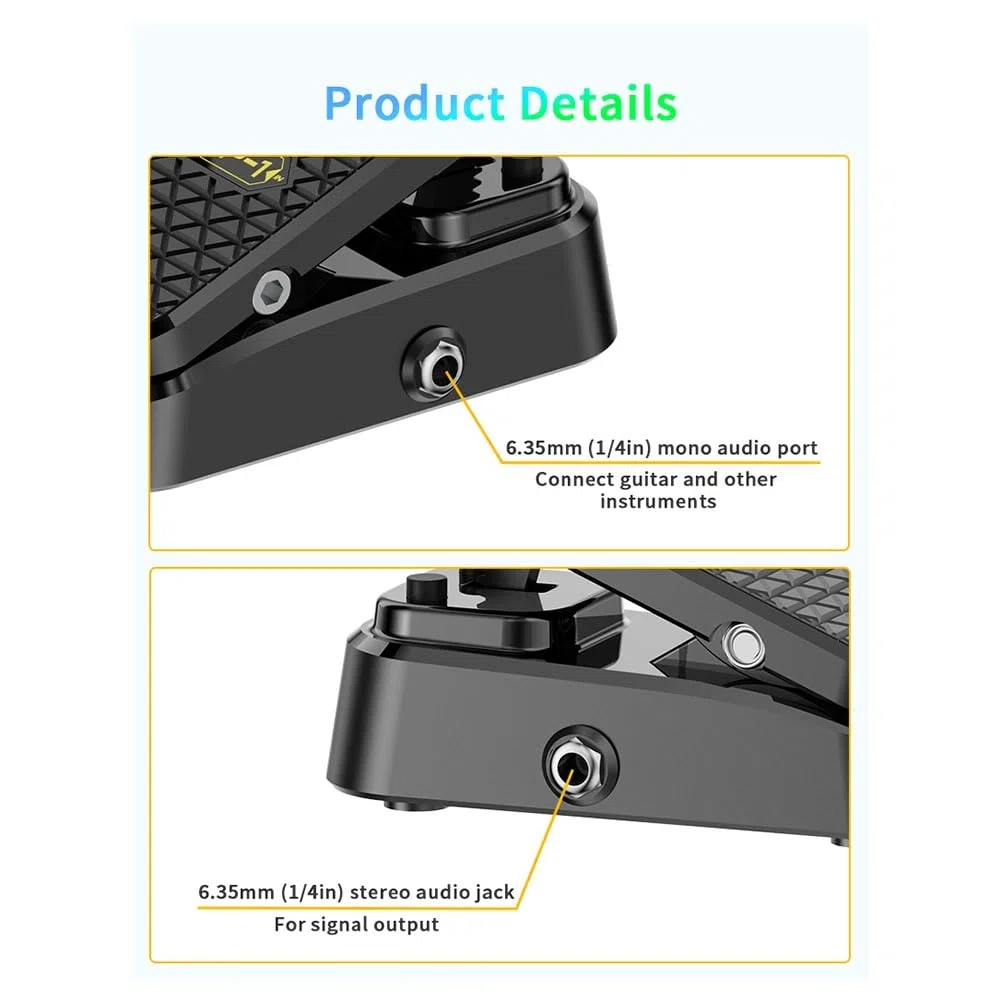 1 Neues 2-In-1-Volumen/Expression-Pedal für Fußpedal Ohne Netzteil Erforderte Direkt